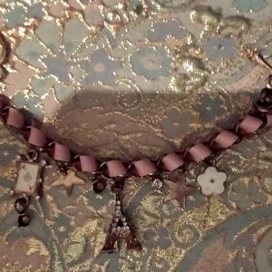 Pink Paris charm bracelet